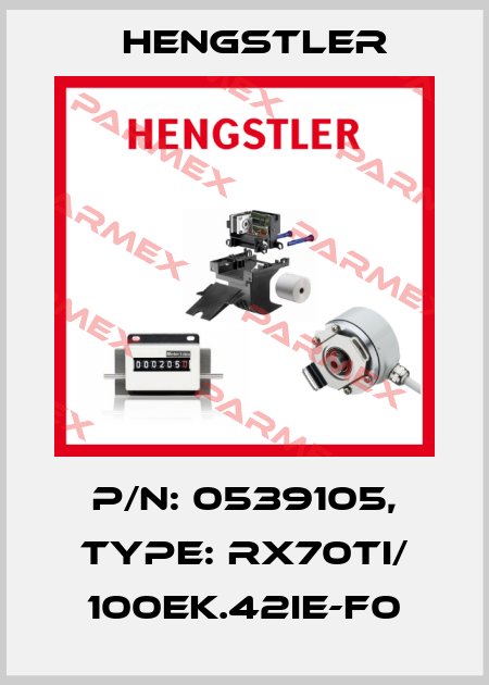 p/n: 0539105, Type: RX70TI/ 100EK.42IE-F0 Hengstler