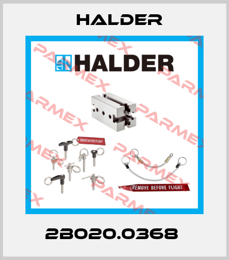 2B020.0368  Halder