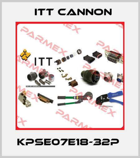 KPSE07E18-32P  Itt Cannon