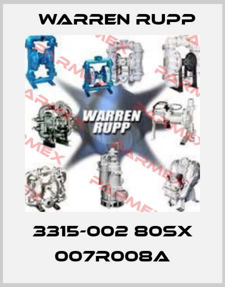 3315-002 80SX 007R008A Warren Rupp
