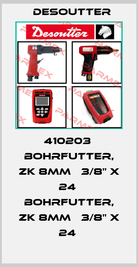 410203  BOHRFUTTER, ZK 8MM   3/8" X 24  BOHRFUTTER, ZK 8MM   3/8" X 24  Desoutter