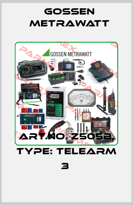 Art.No. Z505B, Type: Telearm 3  Gossen Metrawatt