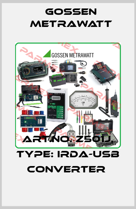 Art.No. Z501J, Type: IrDa-USB Converter  Gossen Metrawatt