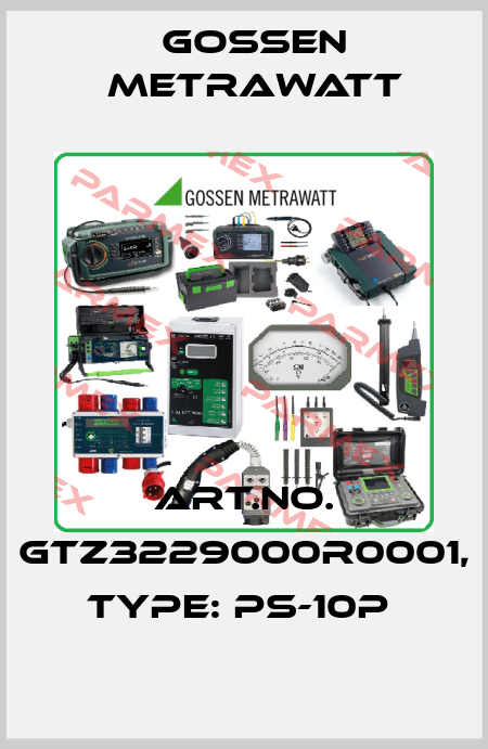 Art.No. GTZ3229000R0001, Type: PS-10P  Gossen Metrawatt