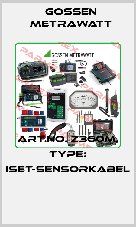 Art.No. Z360M, Type: ISET-Sensorkabel  Gossen Metrawatt