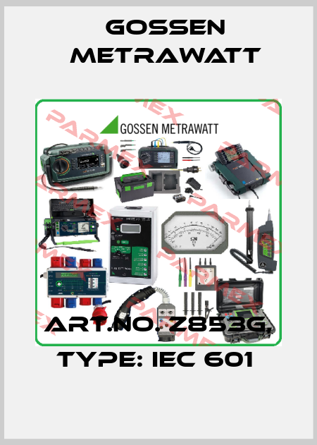 Art.No. Z853G, Type: IEC 601  Gossen Metrawatt