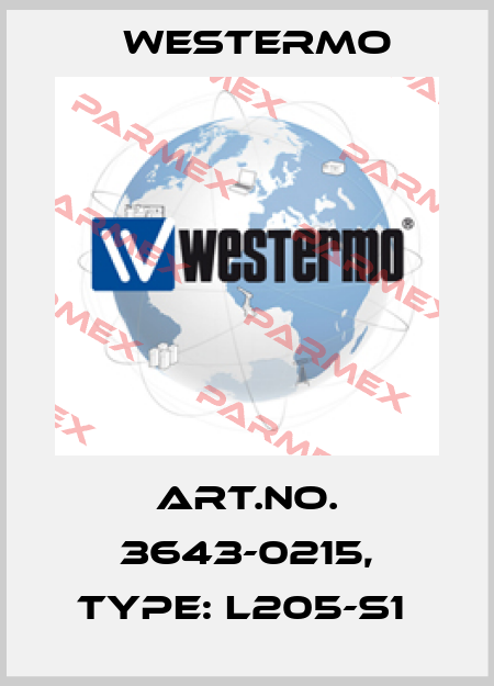 Art.No. 3643-0215, Type: L205-S1  Westermo