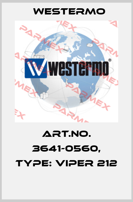 Art.No. 3641-0560, Type: Viper 212  Westermo
