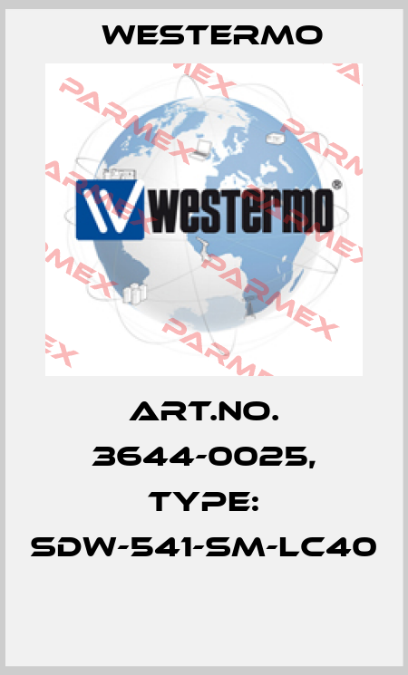Art.No. 3644-0025, Type: SDW-541-SM-LC40  Westermo