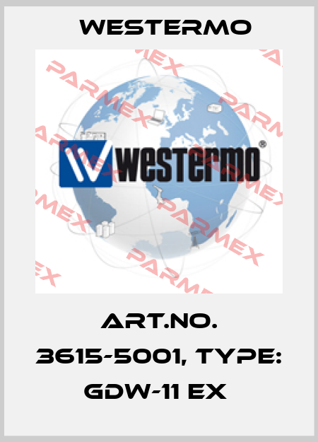 Art.No. 3615-5001, Type: GDW-11 EX  Westermo