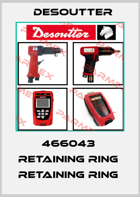 466043  RETAINING RING  RETAINING RING  Desoutter