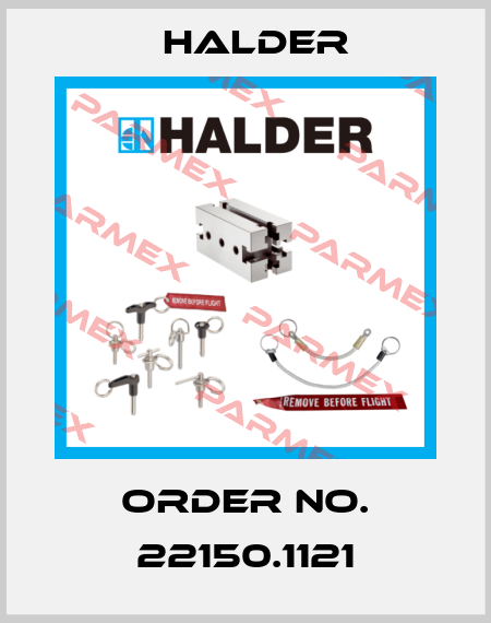 Order No. 22150.1121 Halder