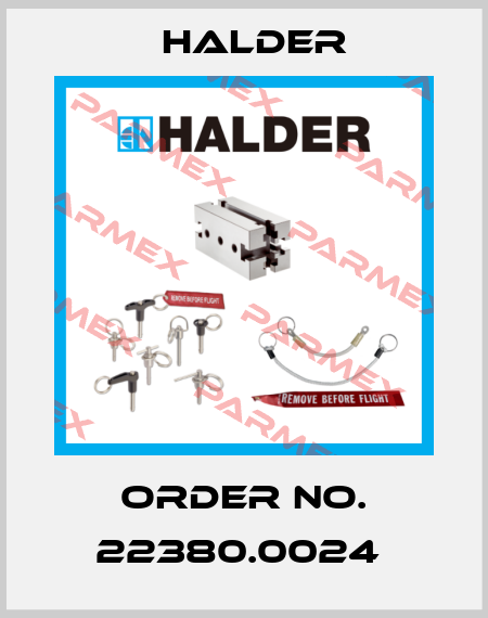 Order No. 22380.0024  Halder