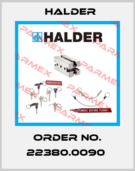 Order No. 22380.0090  Halder