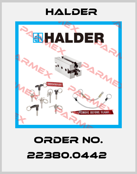 Order No. 22380.0442  Halder