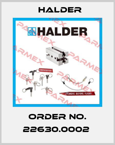 Order No. 22630.0002  Halder