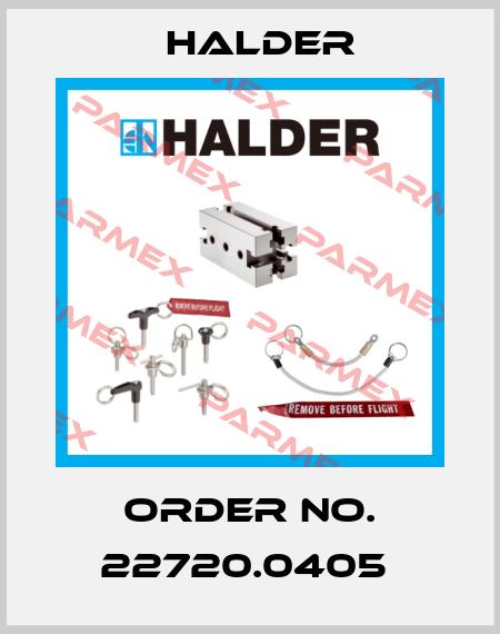Order No. 22720.0405  Halder