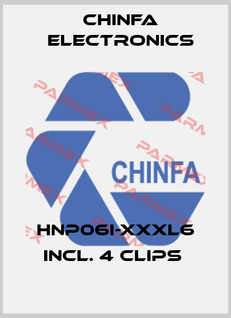 HNP06I-XXXL6 incl. 4 clips  Chinfa Electronics