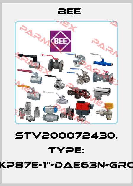 STV200072430, Type: AKP87E-1"-DAE63N-GROB BEE