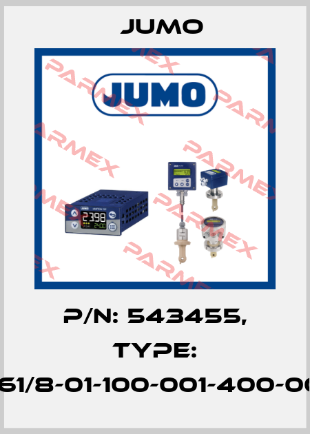 p/n: 543455, Type: 709061/8-01-100-001-400-00/252 Jumo