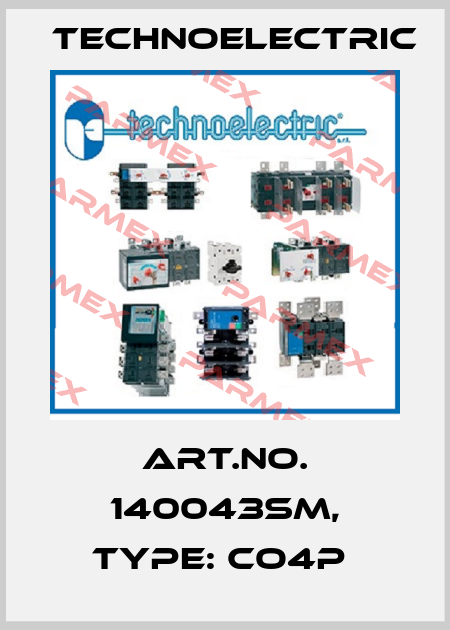 Art.No. 140043SM, Type: CO4P  Technoelectric