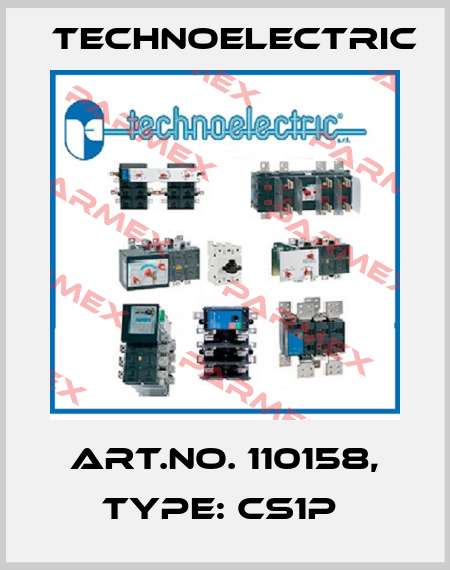 Art.No. 110158, Type: CS1P  Technoelectric