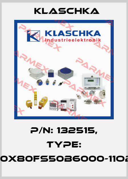P/N: 132515, Type: AAD-80x80fs50b6000-11o22Se1C Klaschka