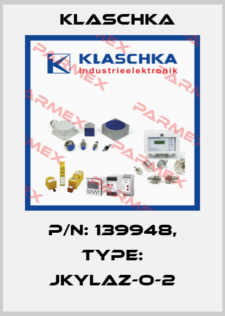 P/N: 139948, Type: JKYlaZ-O-2 Klaschka