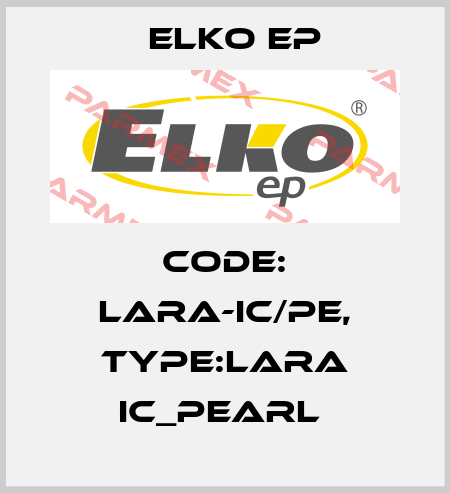 Code: LARA-IC/PE, Type:LARA IC_pearl  Elko EP