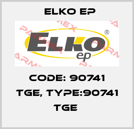 Code: 90741 TGE, Type:90741 TGE  Elko EP
