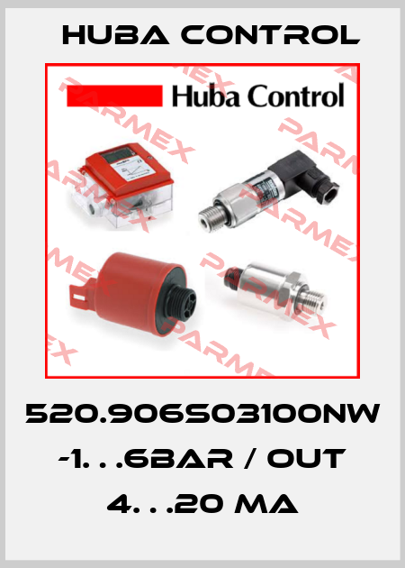 520.906S03100NW -1…6BAR / OUT 4…20 MA Huba Control