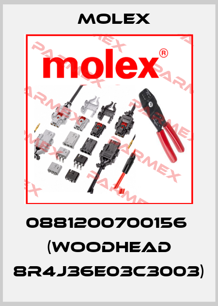0881200700156  (WOODHEAD 8R4J36E03C3003) Molex