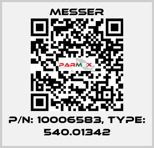 P/N: 10006583, Type: 540.01342 Messer