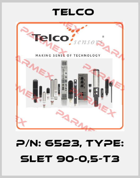 p/n: 6523, Type: SLET 90-0,5-T3 Telco