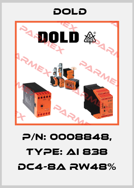 p/n: 0008848, Type: AI 838 DC4-8A RW48% Dold