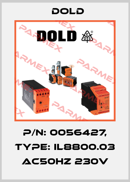 p/n: 0056427, Type: IL8800.03 AC50HZ 230V Dold