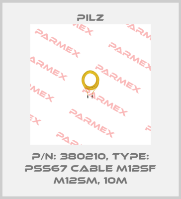p/n: 380210, Type: PSS67 Cable M12sf M12sm, 10m Pilz