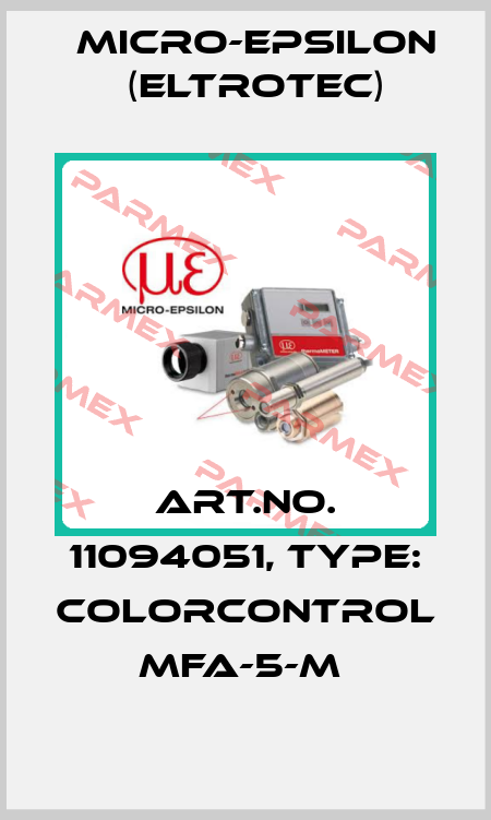 Art.No. 11094051, Type: colorCONTROL MFA-5-M  Micro-Epsilon (Eltrotec)