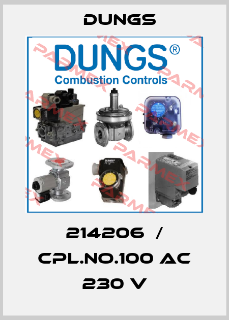 214206  / cpl.No.100 AC 230 V Dungs