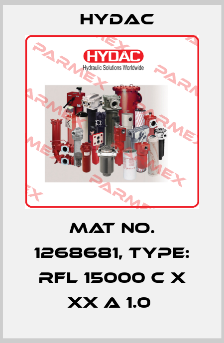 Mat No. 1268681, Type: RFL 15000 C X XX A 1.0  Hydac