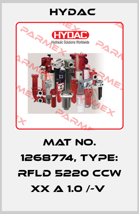 Mat No. 1268774, Type: RFLD 5220 CCW XX A 1.0 /-V  Hydac