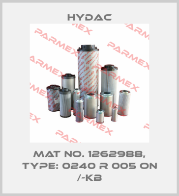 Mat No. 1262988, Type: 0240 R 005 ON /-KB Hydac