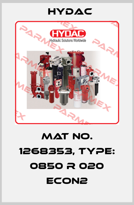 Mat No. 1268353, Type: 0850 R 020 ECON2 Hydac