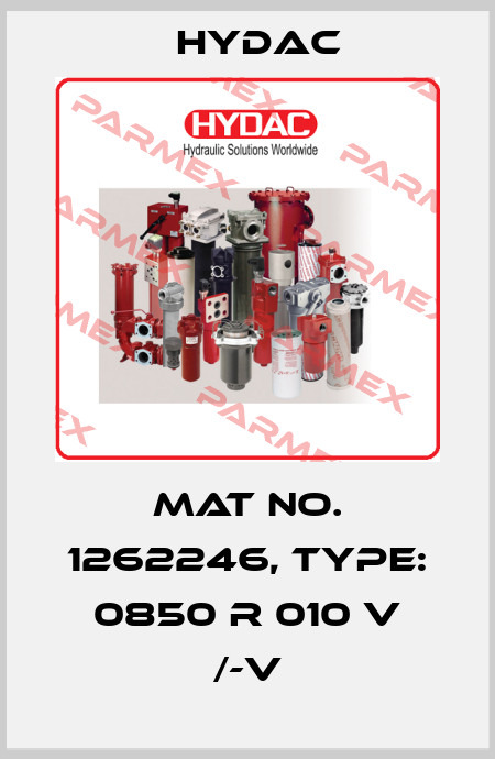Mat No. 1262246, Type: 0850 R 010 V /-V Hydac