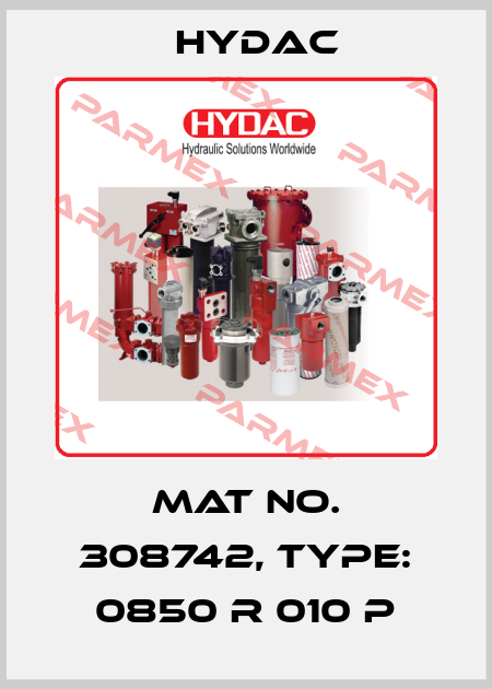 Mat No. 308742, Type: 0850 R 010 P Hydac