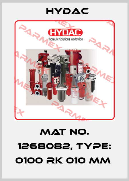 Mat No. 1268082, Type: 0100 RK 010 MM  Hydac