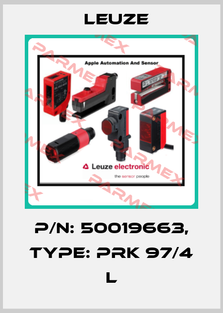 p/n: 50019663, Type: PRK 97/4 L Leuze