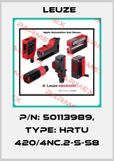 p/n: 50113989, Type: HRTU 420/4NC.2-S-S8 Leuze