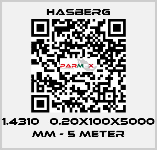 1.4310   0.20X100X5000 MM - 5 METER Hasberg