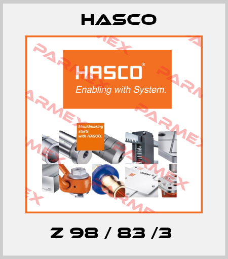 Z 98 / 83 /3  Hasco